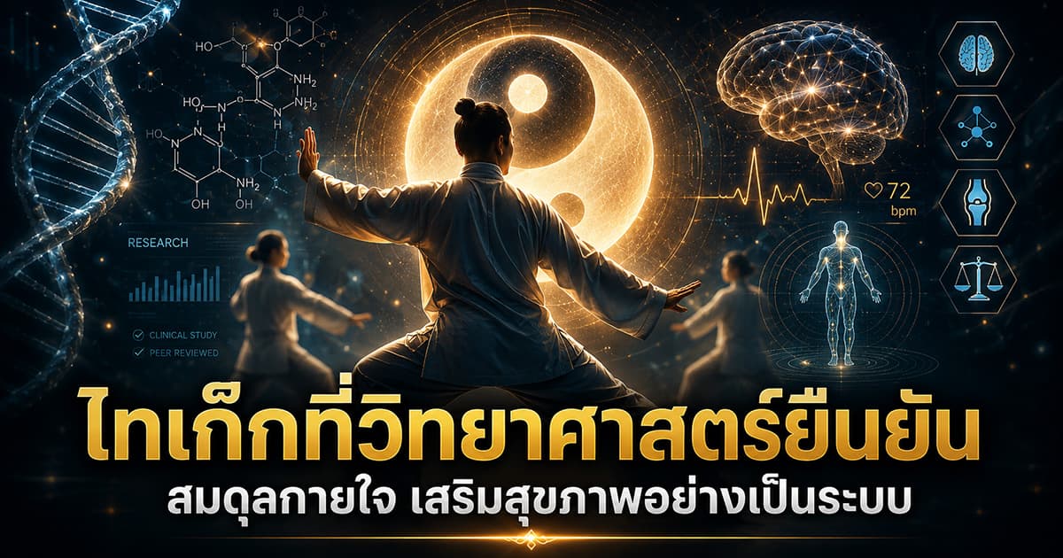 ไทเก๊กกับหลักฐานวิทยาศาสตร์ที่แพทย์แผนจีนยืนยันได้จริง
